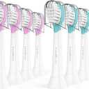 Kids Replacement Heads for Philips Sonicare: 3+ Years Old Children Soft Electric Toothbrush Compact Child Brush Head for Boys Girls, Pink & Blue 8 Pack