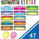Carson Dellosa Education Birthday Cakes Bulletin Board Set, Carson Dellosa Classroom Decorations, 47 Pieces