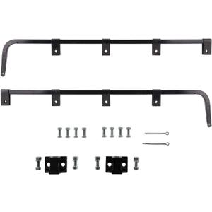 Mud Flap Hangers for Semi Trucks, Length: 30.25", 0.640" Bar Type Square Steel - 1 Pair of Heavy Duty Semi Truck Mud Flap Hangers, All Hardware Included