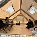 Inflatable Tent with Skylight, 5 Min Easy Setup, Waterproof Oxford, Mosquito Net, Portable Camping Tent for Family Trips, Festivals & Stargazing