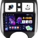 [4+64G] Android 13 Car Stereo for Nissan Versa Note 2014-2018 with Wireless Carplay&Android Auto,9 Inch Car Radio with Mirror Link Bluetooth FM/RDS WiFi GPS EQ DSP SWC Dual USB+AHD Backup Camera