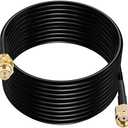 CAPChang WiFi Antenna Extension Cable 30FT RP SMA Antenna Cable Low Loss RG174 Coaxial Cable with RP SMA Male to Female Connectors for Router, Network Card, USB Adapter, Security Camera