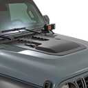 Rough Country Hood Scoop for Jeep Wrangler JL & Gladiator JT (20182025) - Matte Black, Paint-to-Code, Aggressive Style, Precision Fit, No-Drill Install