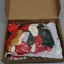 MEHOFOND 164pcs Merry Christmas Party Decorations Set, Christmas Foil Fringe Curtains, Red Green Gold Balloons Arch Garland Favors for Kids Adults Friends Ugly Sweater Party Props for Photo Supplies