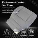 SecosAutoparts Driver or Passenger Bottom and Foam Pad Replacement Leather Seat Cover Gray Compatible with Chevy Silverado SLT SLE Z71 Tahoe Compatible with GMC Sierra 2014 2015 2016 2017 2018 2019
