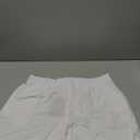 Jouica Womens Summer High Waist Shorts Roll Up Pleated Zippered Wrap Hem Wide Leg Shorts with Pockets (Large, 01white)