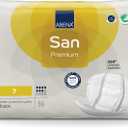 Abena San Premium Incontinence Pads, Moderate Absorbency, (Sizes 4 to 7), Size 7, 30 Count