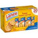 Lance Sandwich Crackers, Toasty Peanut Butter, 20 Individually Wrapped Packs, 6 Sandwiches Each (8.57 Ounce (Pack of 3))