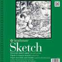 Strathmore 400 Series Sketch Pad, Recycled Paper, 9x12 inch, 100 Sheets - Artist Sketchbook for Drawing, Illustration, Art Class Students