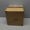 Briful Large Rustic Ceramic Vase with Distressed Finish, 8.2'' Tall Wide-Belly Decorative Flower Vases with Felt Pads, Retro Style Pottery for Home Decor, Table Centerpiece, Yellow Brown