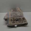 Area Rug 35, Vintage Boho Rug,Ultra-Soft Low Pile, Washable, Non Slip,Stain Resistant, Carpet for Living Room Bedrooms Playroom Office Kitchen,Brow/Moss