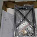 Giikin Countertop Shelf Organizer, 2 Tier Kitchen Spice Rack Organizer for Countertop, Wood Coffee Counter Shelf Organizer for Home (Grey, S)