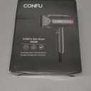 CONFU Ionic Blow Dryer 1600W, Portable Lightweight Fast Drying Negative Ion Hairdryer Blowdryer, 3 Heat Settings & Infinity Speed, with Diffuser and Concentrator Nozzle for Home & Travel (Grey)