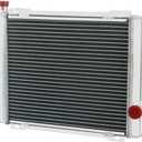 2 Row Aluminum Radiator Compatible with 2012-2018 Can-Am Outlander Renegade 450/500/650/800/1000 Max 2013 2014 2015 2016 2017 Radiators