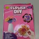 Flower Bouquet Art Craft Kit, Poke DIY Creative Activity Kit with with 6 Flowers & 6 Light Strings, Mess-Free Fun for Girls & Boys, Fun & Educational Kids Craft Gift for Girls Boys Ages 4, 5, 6, 7, 8+