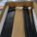 Tatub 24" Folding C Shaped End Table Set of 4, Small Sofa Side Laptop Desk, Couch TV Tray Table for Living Room, Bedroom, Rustic Brown