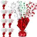 8 Pack Christmas Metallic Foil Spray Centerpiece Star Snow Table Decoration Burst Table Centerpieces for Holiday Decorations Party Wedding Birthday New Year Supplies