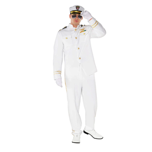 Morph Sailor Costume Men - Boat Captain Outfit, Ship Captain Attire, Navy Halloween Costume for Men XL
