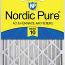 Nordic Pure 16x24x4 (15_3/8 x 23_3/8 x 3_5/8) Pleated MERV 10 Air Filter 1 Pack