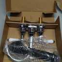 Pfister Sonterra Bathroom Sink Faucet 4 inch Centerset 2-Handle 3-Hole Polished Chrome Vanity Faucet with Push & Seal Drain and 360 Degree Swivel Spout LFWL245PC