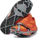 Yaktrax Run Traction Cleats for Running on Snow and Ice (Large, Gray/Red)