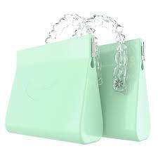 2Pack Silicone Retainer Case, Soft Cute Retainer Bag with Vent Holes, Compatible with Invisalign, Mouth Guard Case, Green