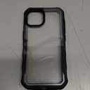 CENHUFO Privacy for iPhone 14 Case/iPhone 13 Case, Full Body Phone Case with Built-in 9H Tempered Glass Privacy Screen Protector and Camera Lens Protector, Shockproof Bumper Clear Cover - Black