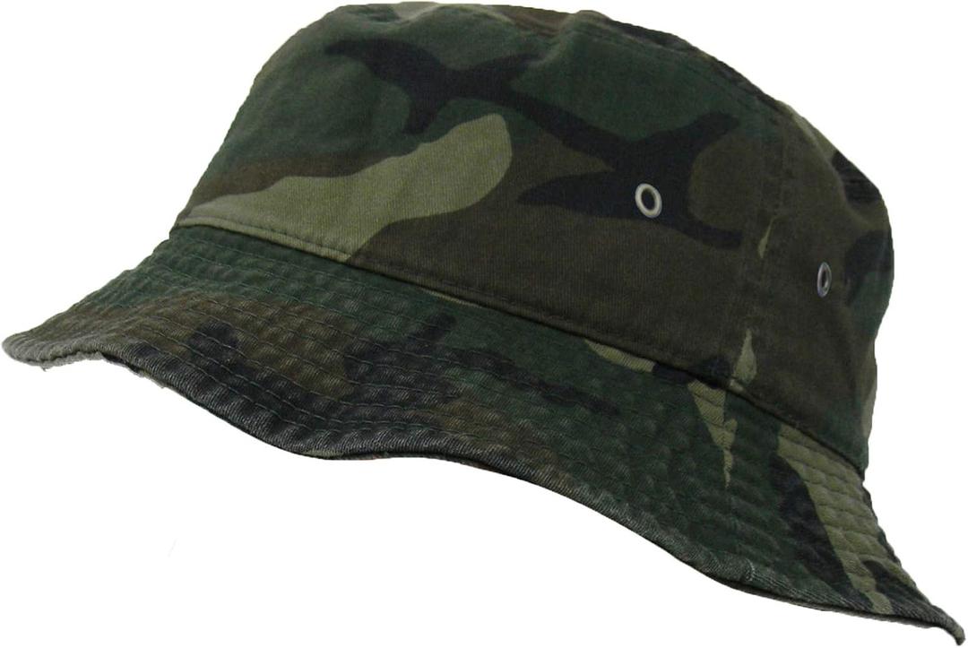 USBingoshop Men Women Unisex Cotton Plain Color Boonie Safari Fishing Bucket Hat