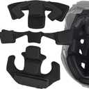 Universal Tactical Airsoft Outdoor Combat Internal Replacement Memory Foam Pad Padding Inserts Protective Mat Kits Set Accessories Compatible for Fast/Mich/ACH/USMC/PASGT/EX Helmet (Black)