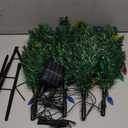 Upgraded 4-Pack Solar Christmas Garden Stake Lights, Decorative Xmas Tree Solar Christmas Yard Stake Outdoor Waterproof Pathway Lights for Garden Patio Yard Decorations