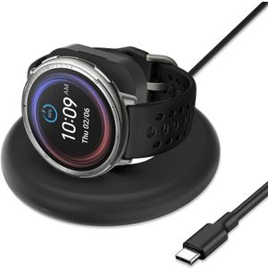 Charging Stand Compatible with Amazfit Active 2/2s Bip 6 Charger, Adjustable Foldable Magnetic Charging Station Dock for Smartwatch