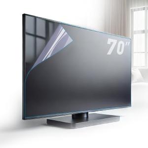 Anti Glare Film for TV 70 inch, Anti Blue Light Screen Frosted Film, New Upgrade Frosted Surface Anti Scratch,70 in Glare TV Screen Protector