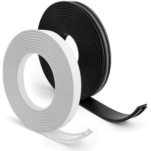 Magnetic Window Screen Repalcement Repair Kit, 20FT(6M) Adhesive-Backed Magnetic Strip, Grooved Magnetic Strip and White PE Sealing Stripe for House Window Screen Repalcement