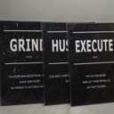 LMGOV Large Motivational Wall Art for Living Room, 16” x24” Framed Wall decor for Men， Inspirational Paintings Wall Picture for Office Bedroom, Black Wall Art for Gym, Bathroom, Sports, Dorm