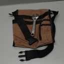 5-Pocket Tool Belt for Men, Durable Canvas Construction, Adjustable Belt, Utility Pouch for Husband, Dad, Son, and Handyman (Brown)