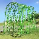 Large Garden Arch Trellis Tunnel Trellis for Climbing Plants Outdoor Vegetables Like Squash Cucumber and Grape (Green)