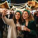 2 x 2Pcs Christmas Headbands for Women - Red Green Pearl Rhinestone Crystal Jeweled Headbands - Fashion Elegant Wide Top Knot Christmas Headband for Holiday Costumes for Women Accessories(Green) (Green)