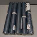 5 x Dimoon 393 x 17.3 Blue Contact Paper Grasscloth Peel and Stick Wallpaper Imitation Linen Texture Golden Removable Thicken Embossed Blue Golden Wallpaper Film Self Adhesive Decorative Shelf Roll