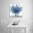 TAR TAR STUDIO Abstract Bouquet Canvas Wall Art: Colorful Flowers in Vase Artwork Hand Painted Painting for Living Room Office (30''W x 30''H, Multiple Sizes)