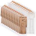 AVLA 50 Pack Plastic Garment Bags, Clear Dry Cleaner Bags, Dry Cleaning Hanging Clothes Cover, Transparent Coat Suit Dust Cover Protector Bag for Closet Storage, Home, Laundry, Laundrette, 23 x 59 In