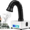 Antstone Solder Fume Extractor, Adjustable Speed, LED Display, 3-Stage Filters Desktop Soldering Fume Extractor for Laser Cutter, Soldering, 3D Printer, Welding, Phone Repair Solder Fan Fume Extractor