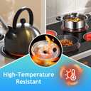 Drip Pan Electric Stove Burner Covers for Whirlpool W10278125, 4 Pack(2x6" and 2x8")