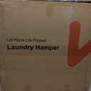 WOWLIVE Laundry Hamper with Wheels, Handwoven Rolling Laundry Basket with Lid, Clothes Hamper with Divided Removable Liner Bag, 115L Large Capacity Laundry Sorter Laundry Room Organization, 115L(22 x 13 x 26.4 Inches), Natural
