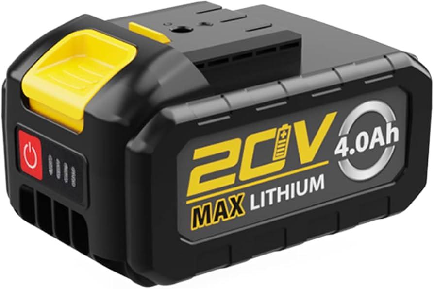 4.0Ah Capacity Lithium Ion Replacement Battery for De-Walt 20V Max Battery,Cell for DCB200 DCB201 DCB203 DCB204 DCB207 DCB181 DCB180 DCD/DCF/DCG