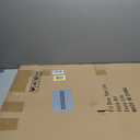 Arjun Beach Painting Blue Ocean Picture Canvas Wall Art Tropical Palm Tree Modern Landscape Artwork Framed Large Size for Living Room Bedroom Bathroom Dinning Room Home Office Wall Decor, 48"x24"