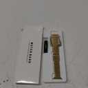 Slim Metal Band with Apple Watch Band 40mm 41mm 38mm 45mm 44mm 42mm, Dressy Stainless Steel Chain Strap for Women Man iWatch Bands Series 9 8 7 6 5 4 3 2 1 SE SE2 (Gold)