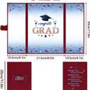 2 x Vlipoeasn 2026 Graduation Guest Book Alternative, Red Blue & White Class of 2026 Graduation Party Decorations, Unique Graduation Gifts for Friends, Grad Signature Book for 2026 College High School