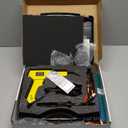 Plastic Welder, 2 in 1 Plastic Welding Kit, SONNLER 1000PCS Hot Stapler Plastic Repair Kit For Car Bumper Crack Repair with Iron, Rods, Metal Mesh, Abrasive Paper, Aluminum Tape (Yellow)