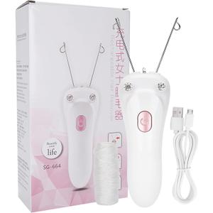 Watris Veiyi Threading Hair Removal Epilator for Women, Electric Facial Threading Hair Removal for Women, Threading Face Epilator for Fine Hairs on Face, Chin, Upper Lip, Arms(Pink)