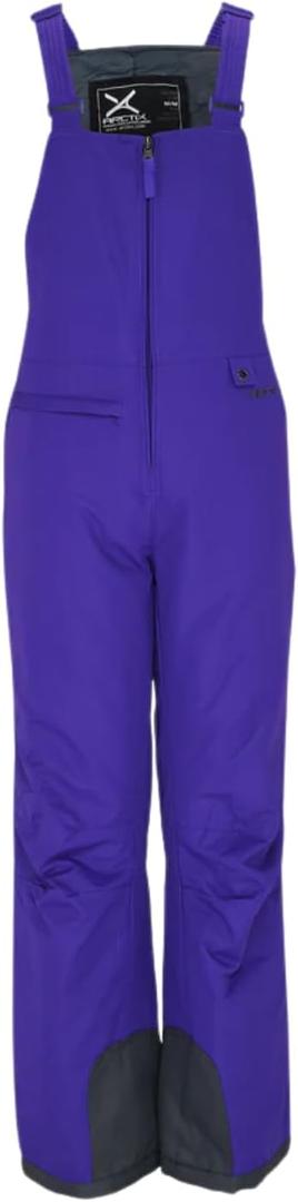 Arctix Kids Insulated Snow Bib Overalls (Medium, Purple)